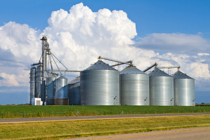 Agricultural silos © iStockphoto/ghornephoto